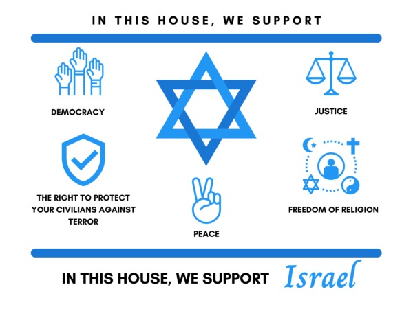 Support Israel Lawn Sign- Chicago Pick-Up Only - Image 2