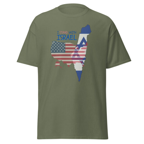 I Stand With Israel Men's classic tee - Image 4