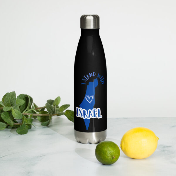 I Stand With Israel Stainless steel water bottle - Image 3