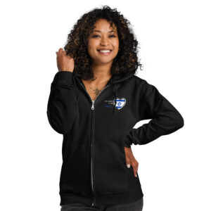 My Heart is With Israel zip hoodie