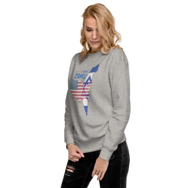 I Stand With Israel Unisex Premium Sweatshirt - Image 11