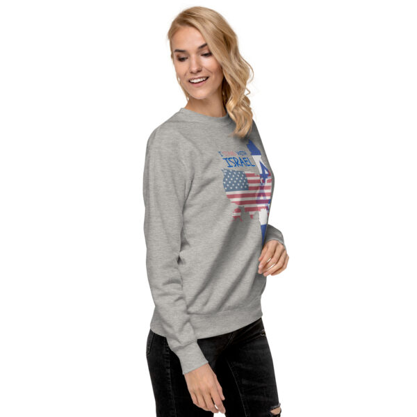 I Stand With Israel Unisex Premium Sweatshirt - Image 12