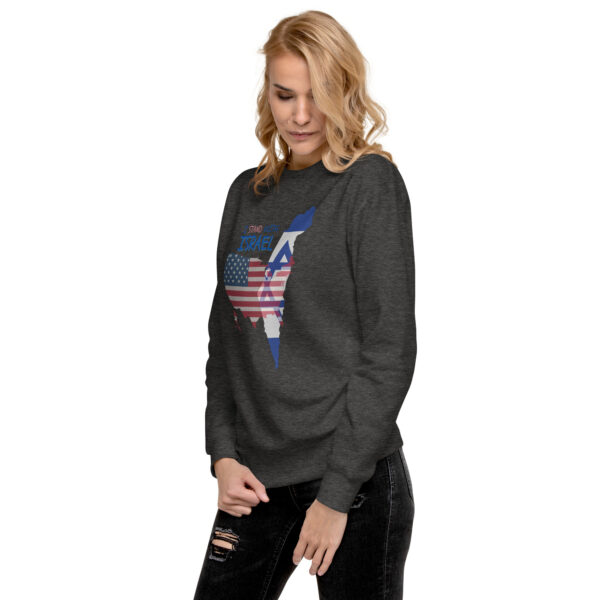 I Stand With Israel Unisex Premium Sweatshirt - Image 8