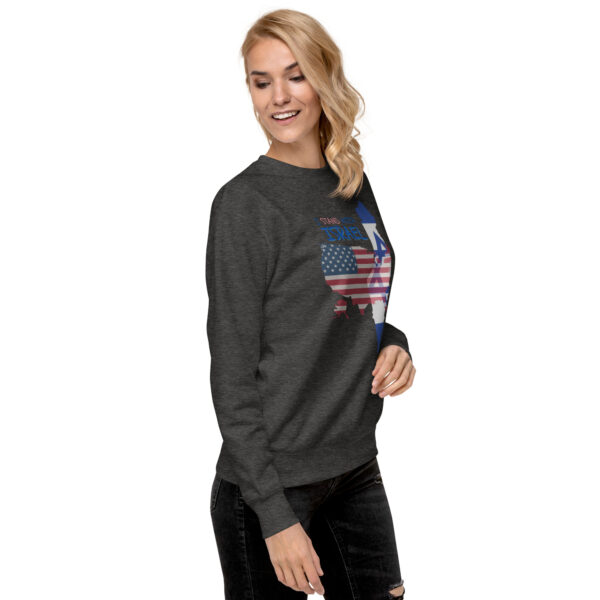 I Stand With Israel Unisex Premium Sweatshirt - Image 9