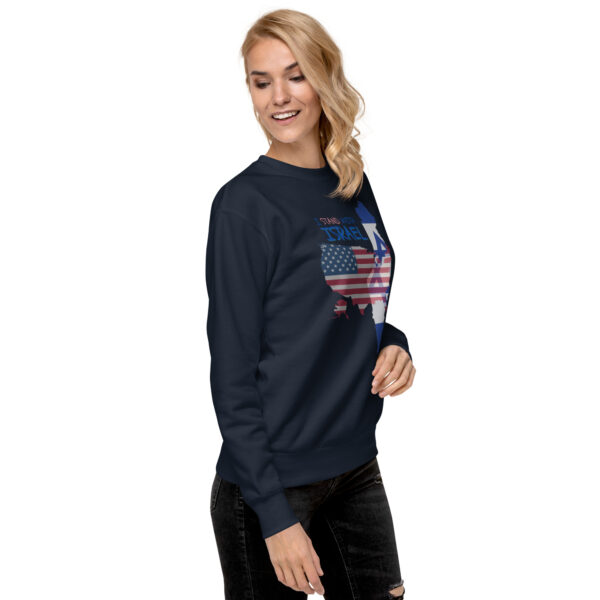 I Stand With Israel Unisex Premium Sweatshirt - Image 6