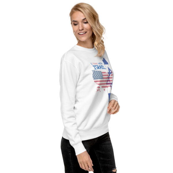 I Stand With Israel Unisex Premium Sweatshirt - Image 15