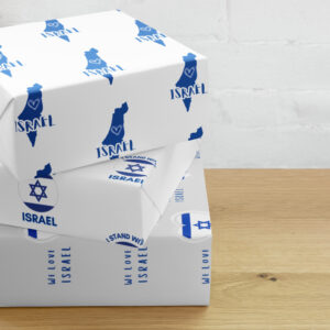 Israel Support Wrapping paper sheets